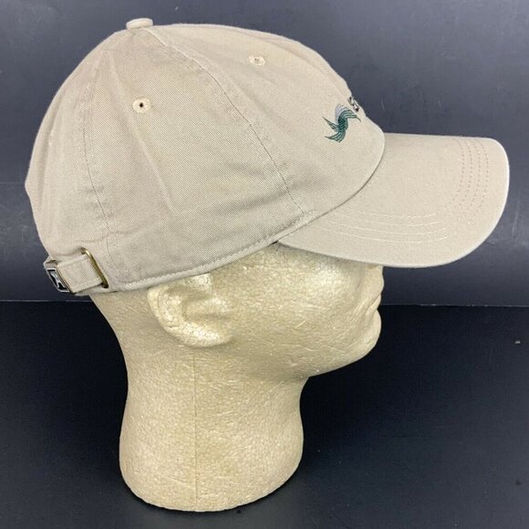 Ahead Vintage Classic Cut Adjustable Beige Cap With Central Basin Oil Embroidery - Picture 3 of 9